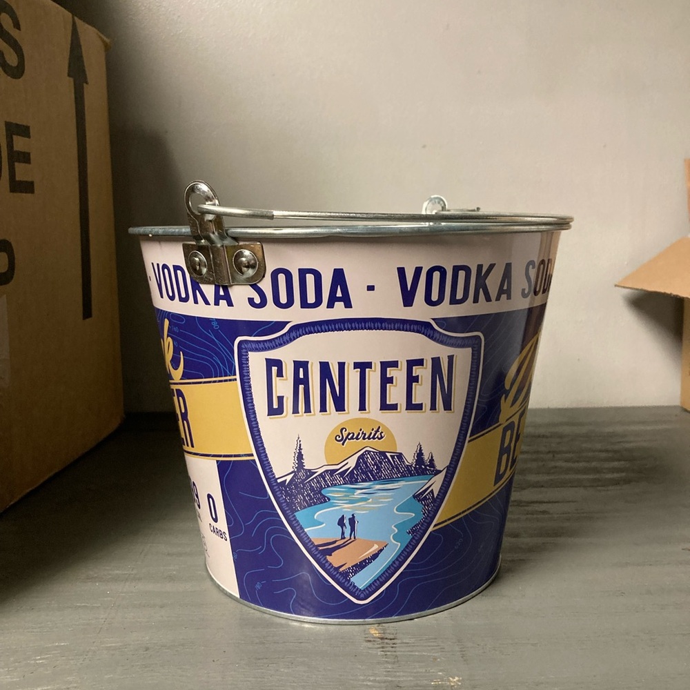 Canteen Vodka Soda Ice Bucket (Metal)